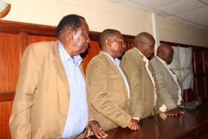 The four men –David Ndolo Ngilai, James Kituku Munguti , Leornard Kyania Kitua and Julius Mbau Nzyuko pleaded not guilty to defraud Malili Ranch Limited.