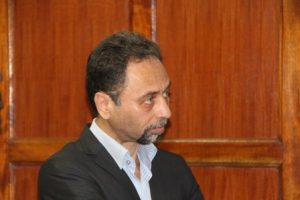 Iranian deputy ambassador following a criminal case against two iranian charged with terrorism before a Nairobi court on Thursday December 1,2016(PHOTO BY NT ).