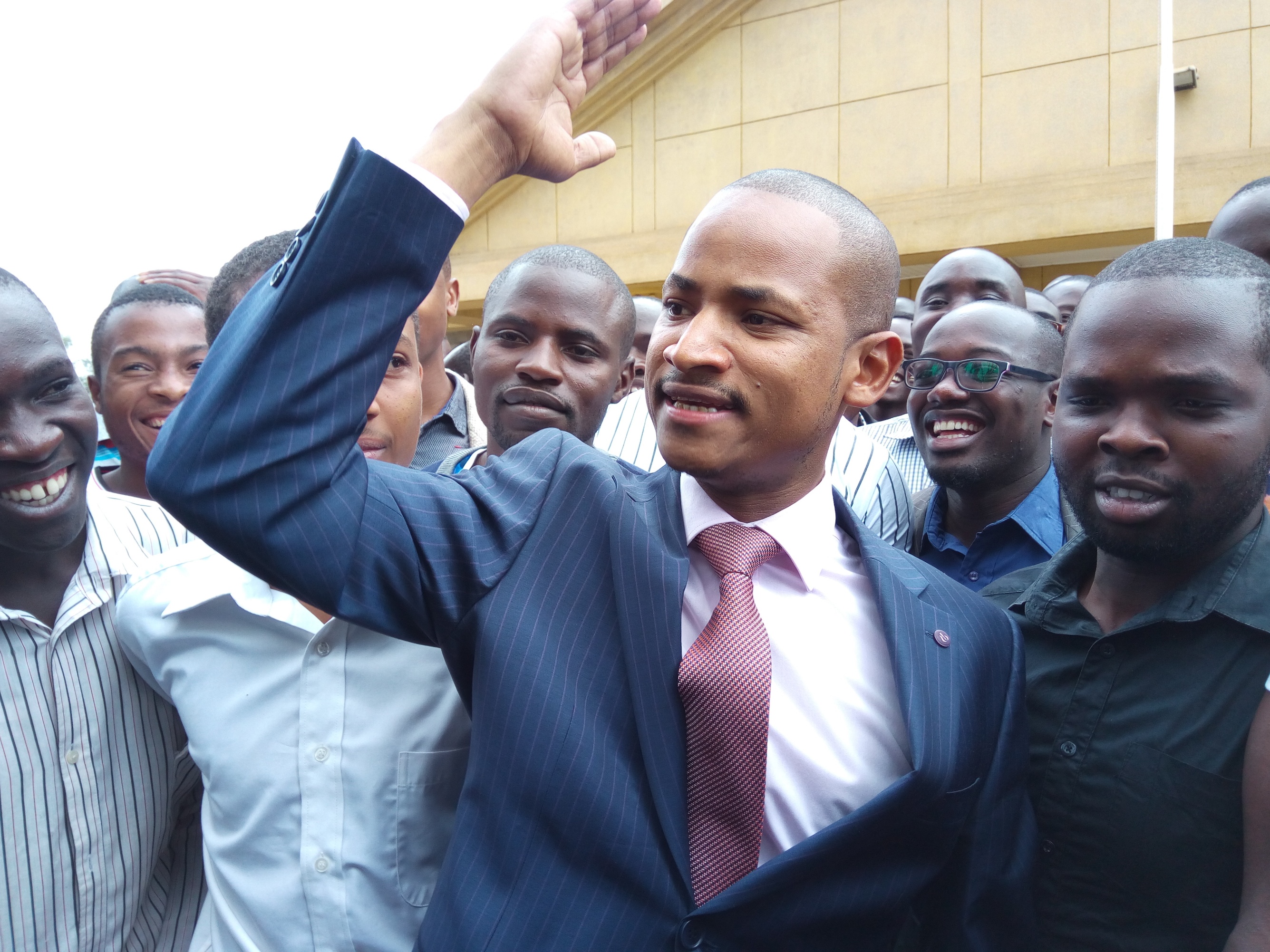 Image result for Babu Owino with university students"